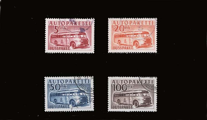 The ''Post Bus'' set of four superb fine used.<br/>SG Cat 50