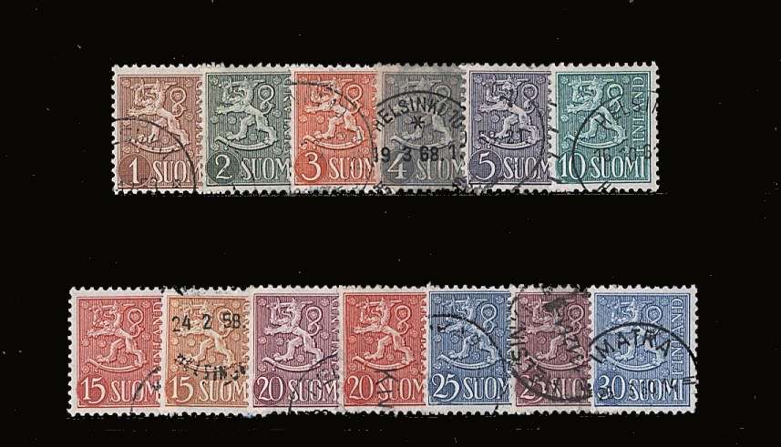 The ''Lion'' set of thirteen superb fine used.