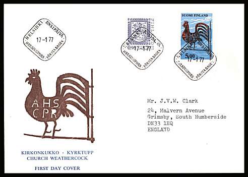 90p Deep Violet definitive single
<br/>on an illustrated First Day Cover with special cancel<br/><br/>


Note: The MICHEL catalogue prices a FDC at x9 times the used set price