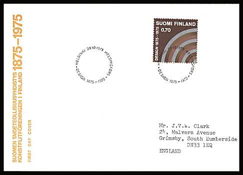 Finnish Society of Industrial Art single
<br/>on an illustrated First Day Cover with special cancel<br/><br/>


Note: The MICHEL catalogue prices a FDC at x6 times the used set price