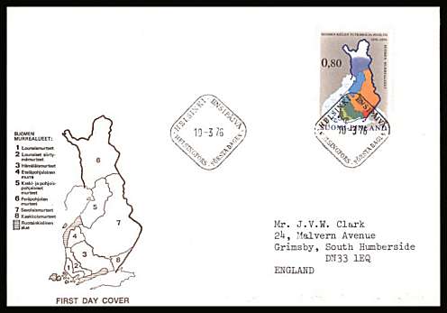 Centenary of Finnish Language Society single
<br/>on an illustrated First Day Cover with special cancel<br/><br/>


Note: The MICHEL catalogue prices a FDC at x6 times the used set price