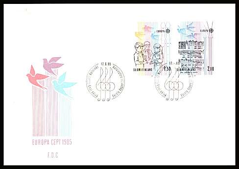 EUROPA - Music Year set of two
<br/>on an unaddressed illustrated First Day Cover with special cancel<br/><br/>

