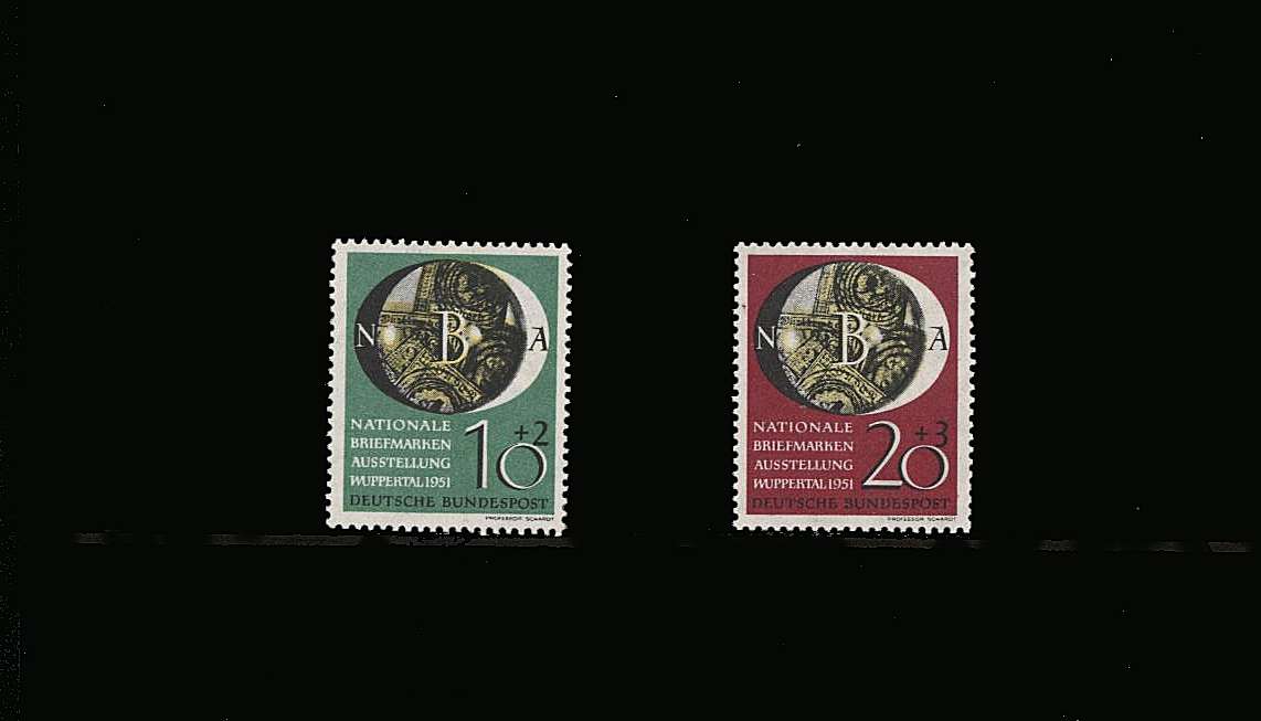 National Philatelic Exhibition<brt/>
A superb unmounted mint set of two.<br/>SG Cat £130
<br><b>QQM</b>