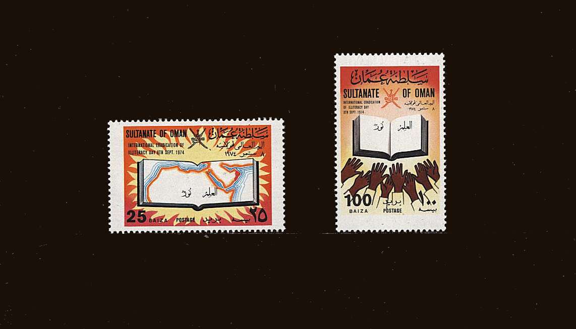 Illiteracy Eradication Campaign<br/>
A superb unmounted mint set of two.