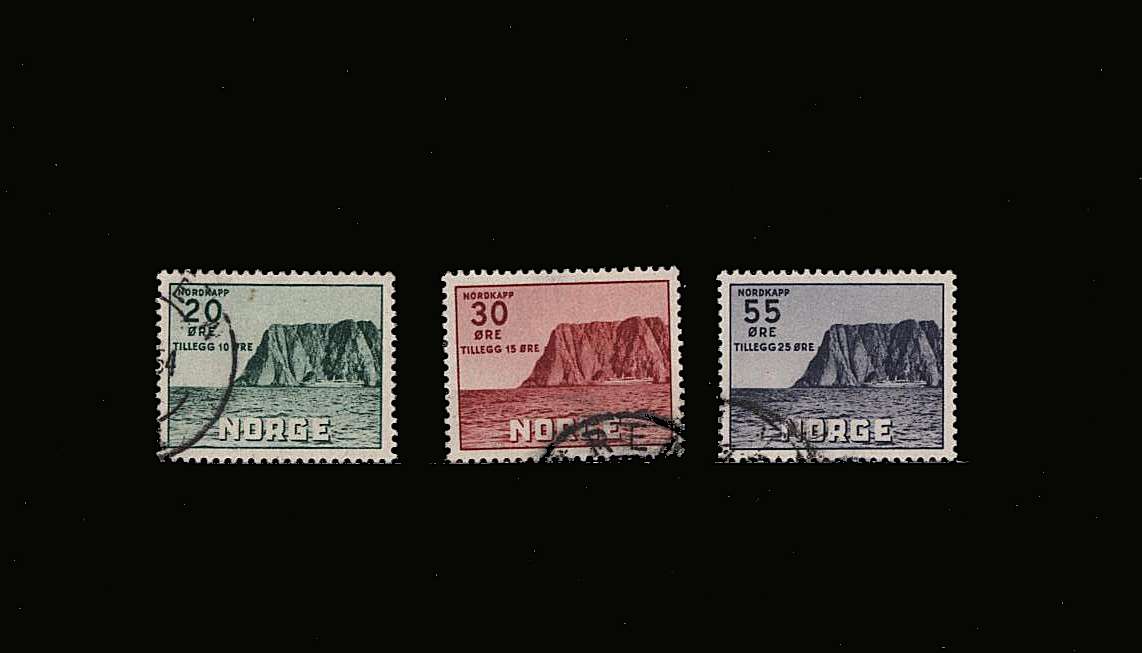 Norwegian Tourist Association Fund<br/>A fine used set of three<br/>SG cat £49