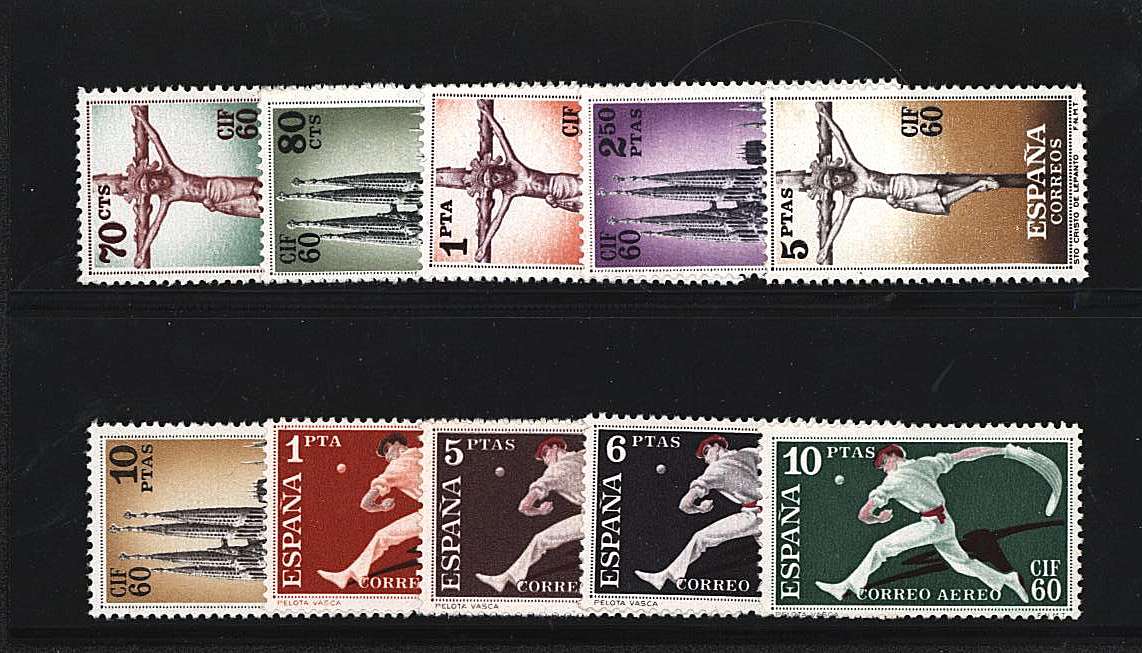 Philatelic Congress and Exhibition - Barcelona<br/>A superb unmounted mint set of ten
