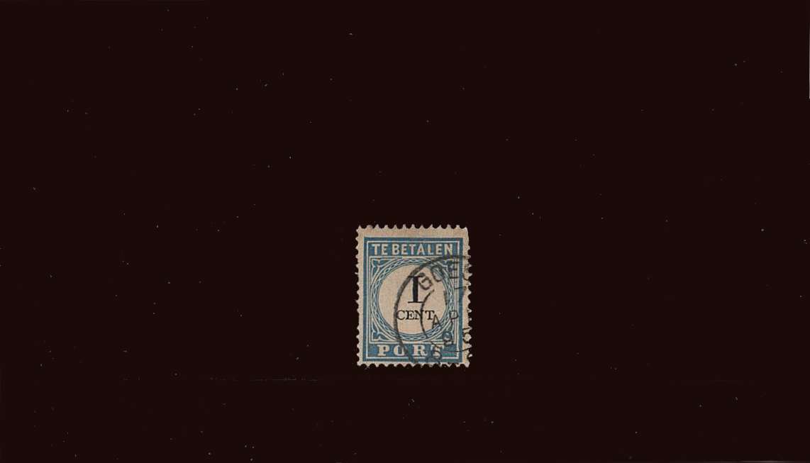 1c Pale Blue and Black - TYPE III<br/>
A good fine used single<br/>
SG Cat �