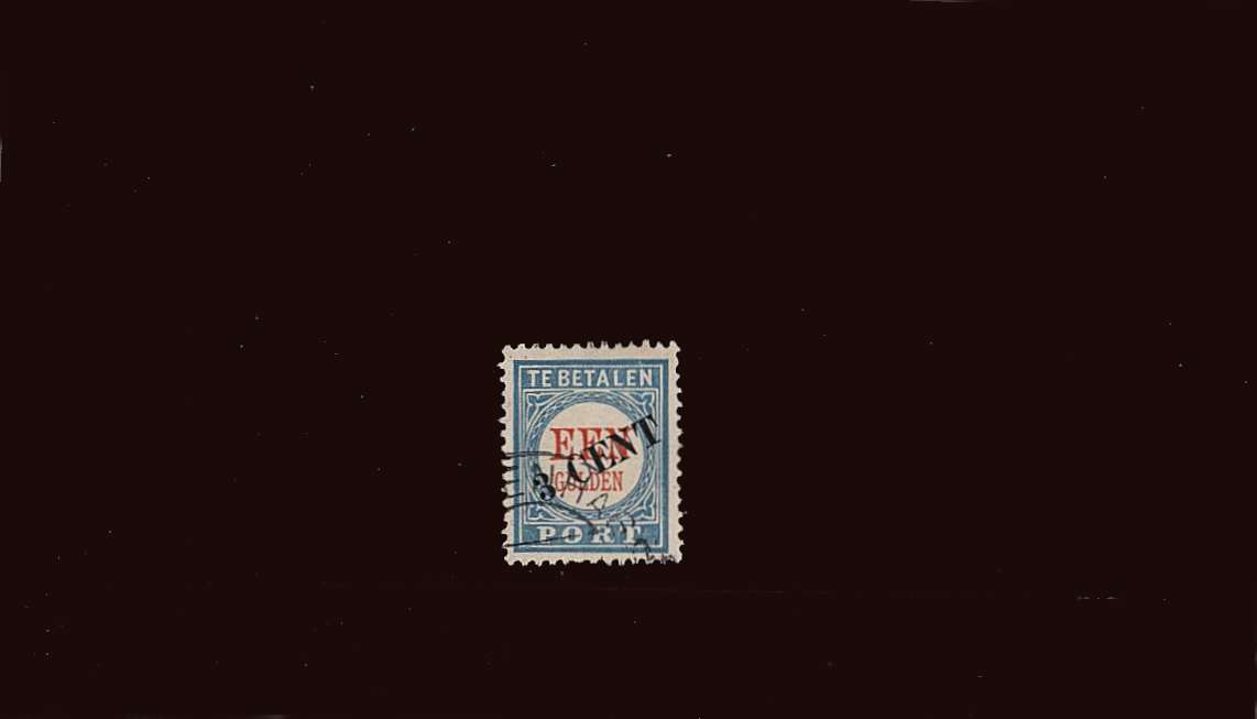 3c Surcharge on 1g  Postage Due - TYPE III.<br/>A superb fine used single.<br/>
SG Cat £44