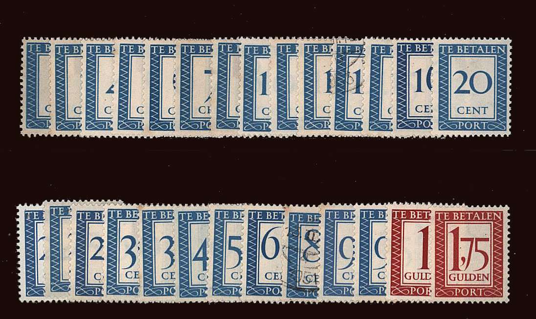 The POSTAGE DUE set of twenty-seven lightly mounted mint with many being unmounted.<br/>Please note two values are fine used, the 14c and 85c