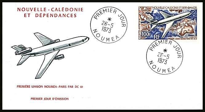 DC-10 Aircraft Air Service single illustrated First Day Cover.<br/>
Note no premium has been applied because its a FDC - Item is priced on the used value only.
