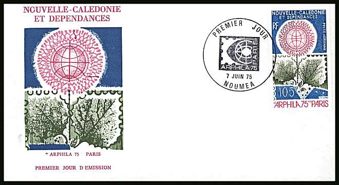 Stamp Exhibition - Paris single on illustrated First Day Cover.<br/>
Note no premium has been applied because its a FDC - Item is priced on the used value only.