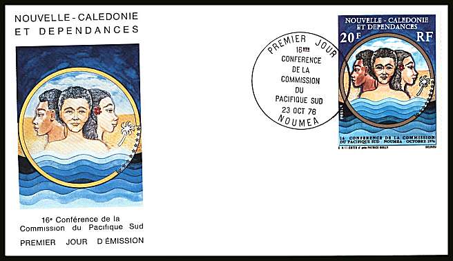 South Pacific Commission single on illustrated First Day Cover.<br/>
Note no premium has been applied because its a FDC - Item is priced on the used value only.