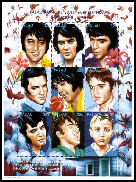 60th Birthday of Elvis Preslet sheetlet of nine superb unmounted mint