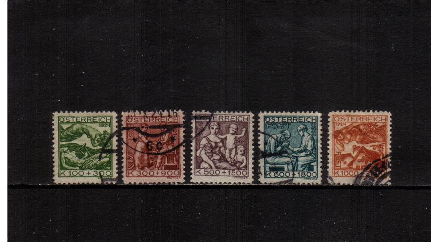 Artists' Charity Fund<br/>
A superb fine used set of five