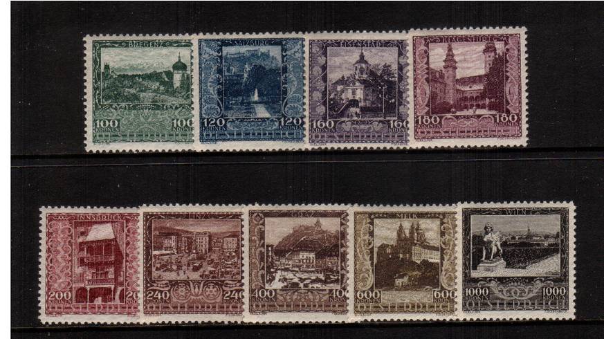 Artists' Charity Fund<br/>A superb unmounted mint set of nine.