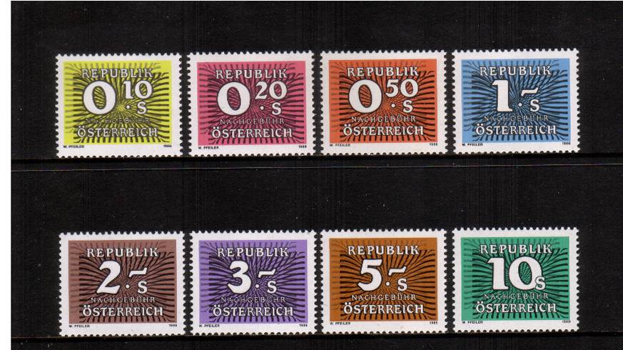 The POSTAGE DUE set of eight superb unmounted mint.