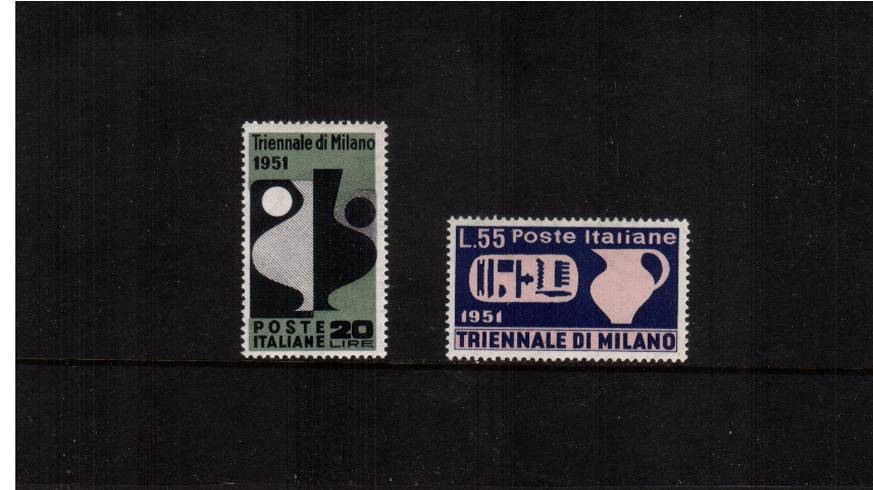 Triennial Art Exhibition - Milan<br/>A fine very lightly mounted mint set of two. SG Cat 90