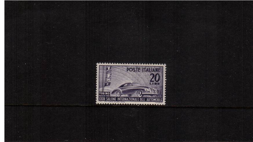 International Automobile Exhibition, Turin<br/>A fine lightly mounted mint single. SG Cat 22