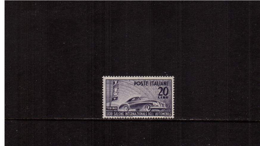 International Automobile Exhibition, Turin<br/>
A superb unmounted mint single. 

